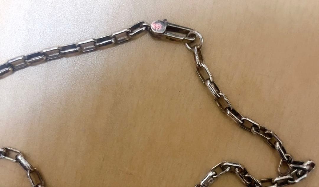 GUCCIグッチ CGロゴ インターロッキング　Ag925太め ネックレス