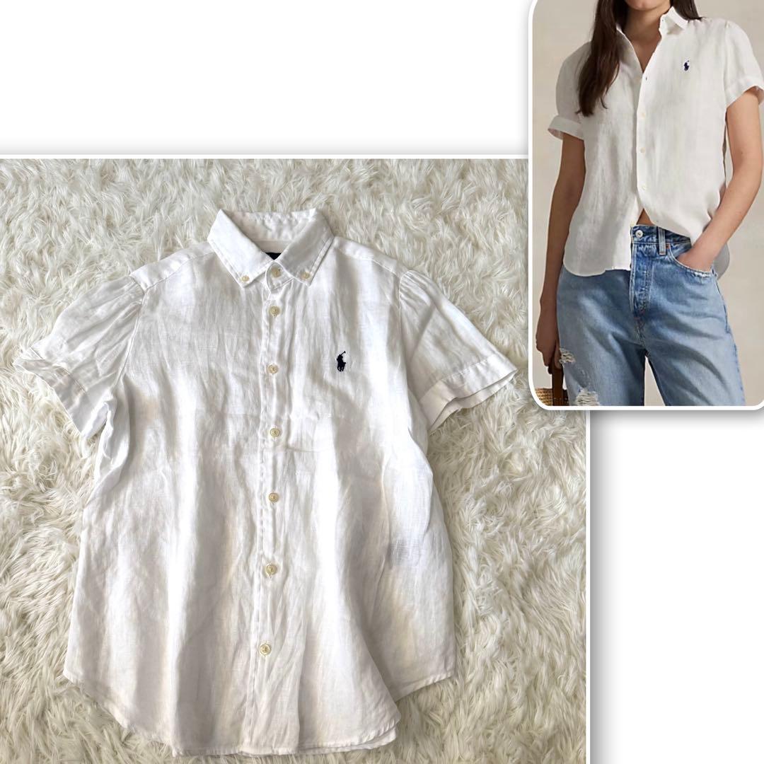 2025年モデル✨ポロバイラルフローレン リネン 半袖シャツ ポニー 現行QR
