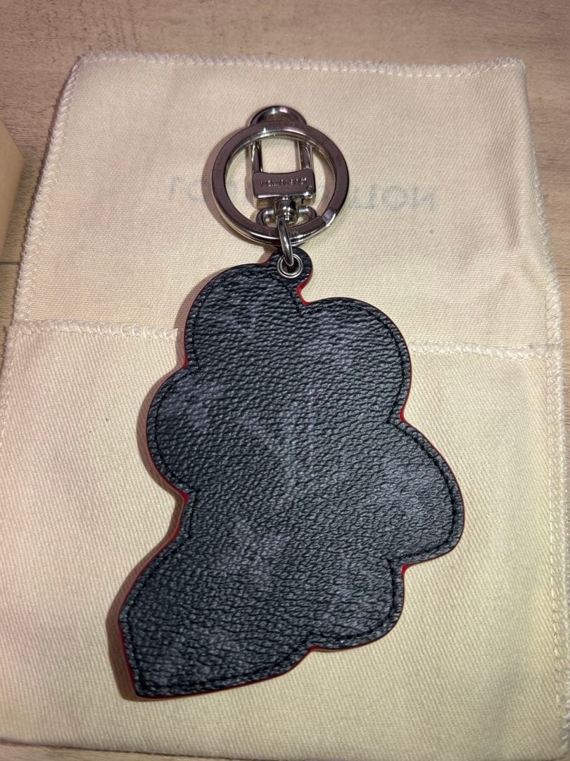 ルイヴィトン バッグチャーム レッド/ブラック M00960 キーホルダー
