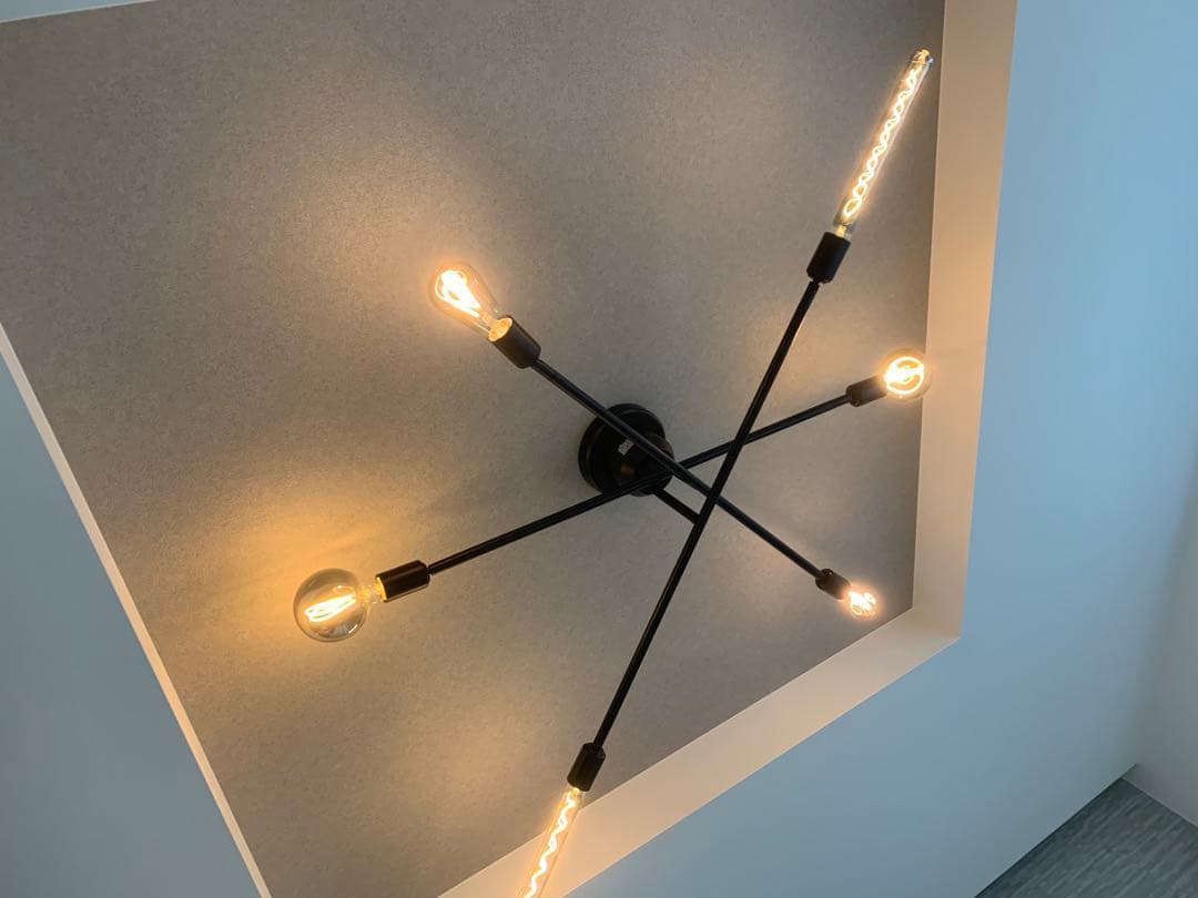 gram eight （グラムエイト）ブラック　シーリングライト 電球付き