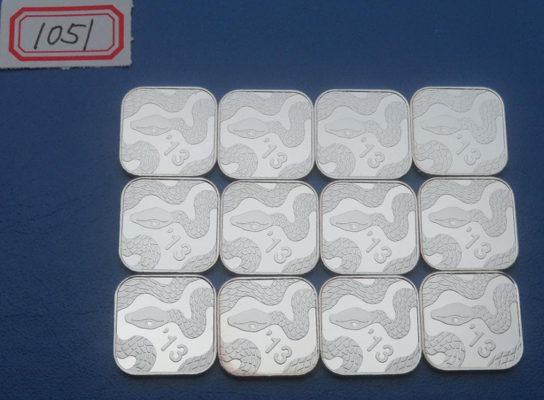 1051. 純銀メダル純銀メダル12枚まとめ51.96g銀メダルミントだし造幣局