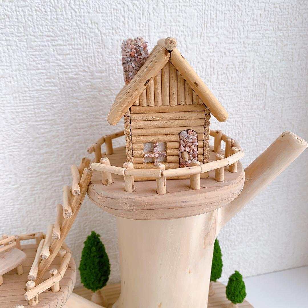 木製　ツリーハウス 白木