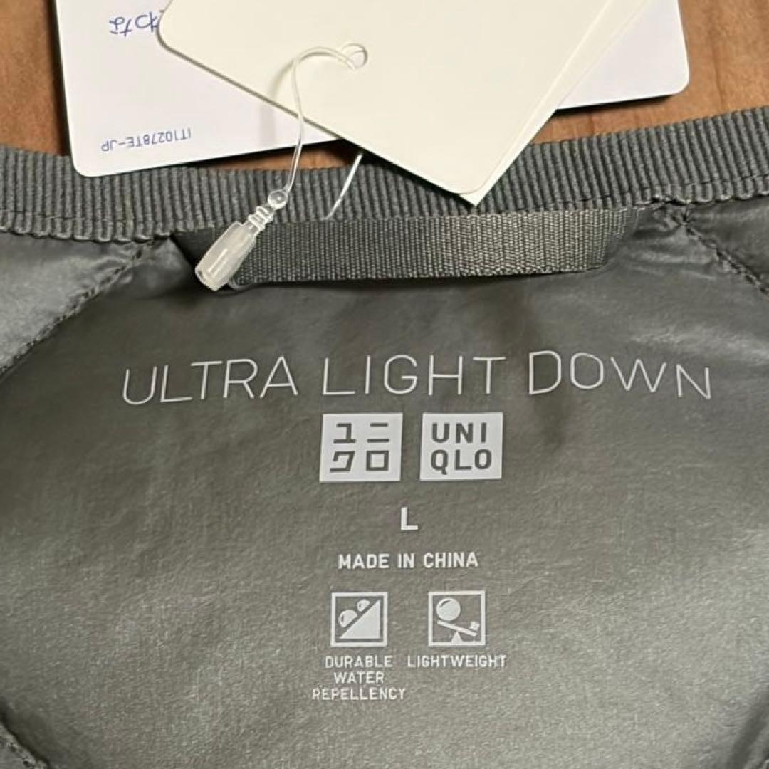 新品 ユニクロ ウルトラライトダウン リラックスコート オリーブ L