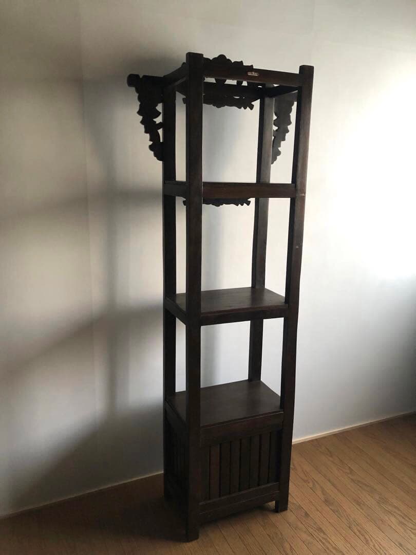 神戸家具 コロニーハウス COLONY HOUSE 飾り棚 収納 彫刻 無垢古材