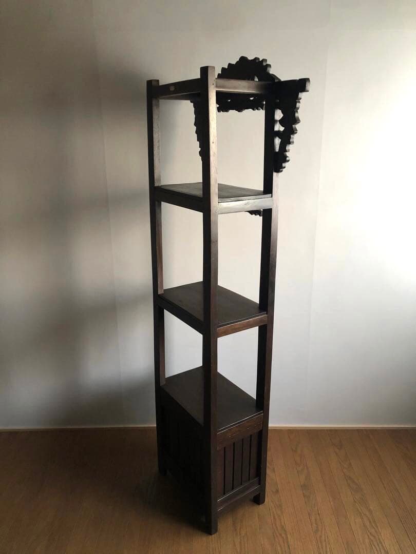 神戸家具 コロニーハウス COLONY HOUSE 飾り棚 収納 彫刻 無垢古材