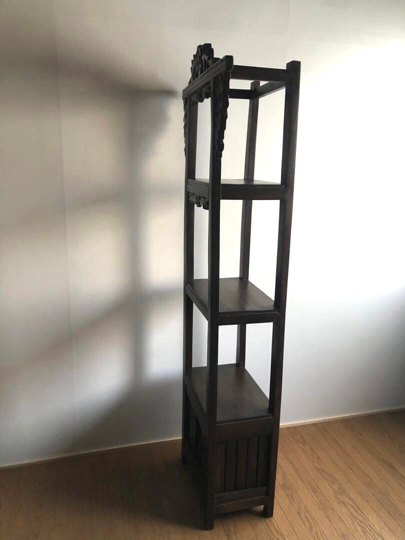 神戸家具 コロニーハウス COLONY HOUSE 飾り棚 収納 彫刻 無垢古材