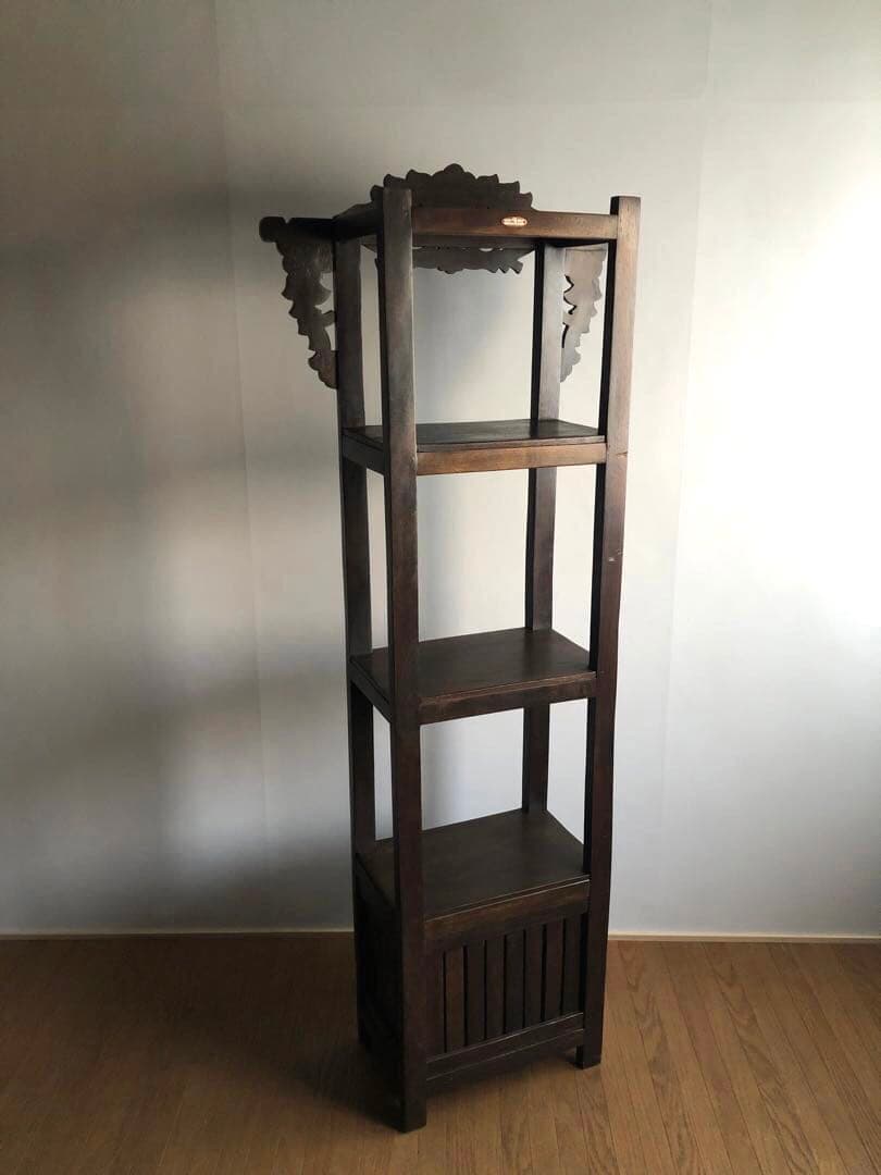 神戸家具 コロニーハウス COLONY HOUSE 飾り棚 収納 彫刻 無垢古材