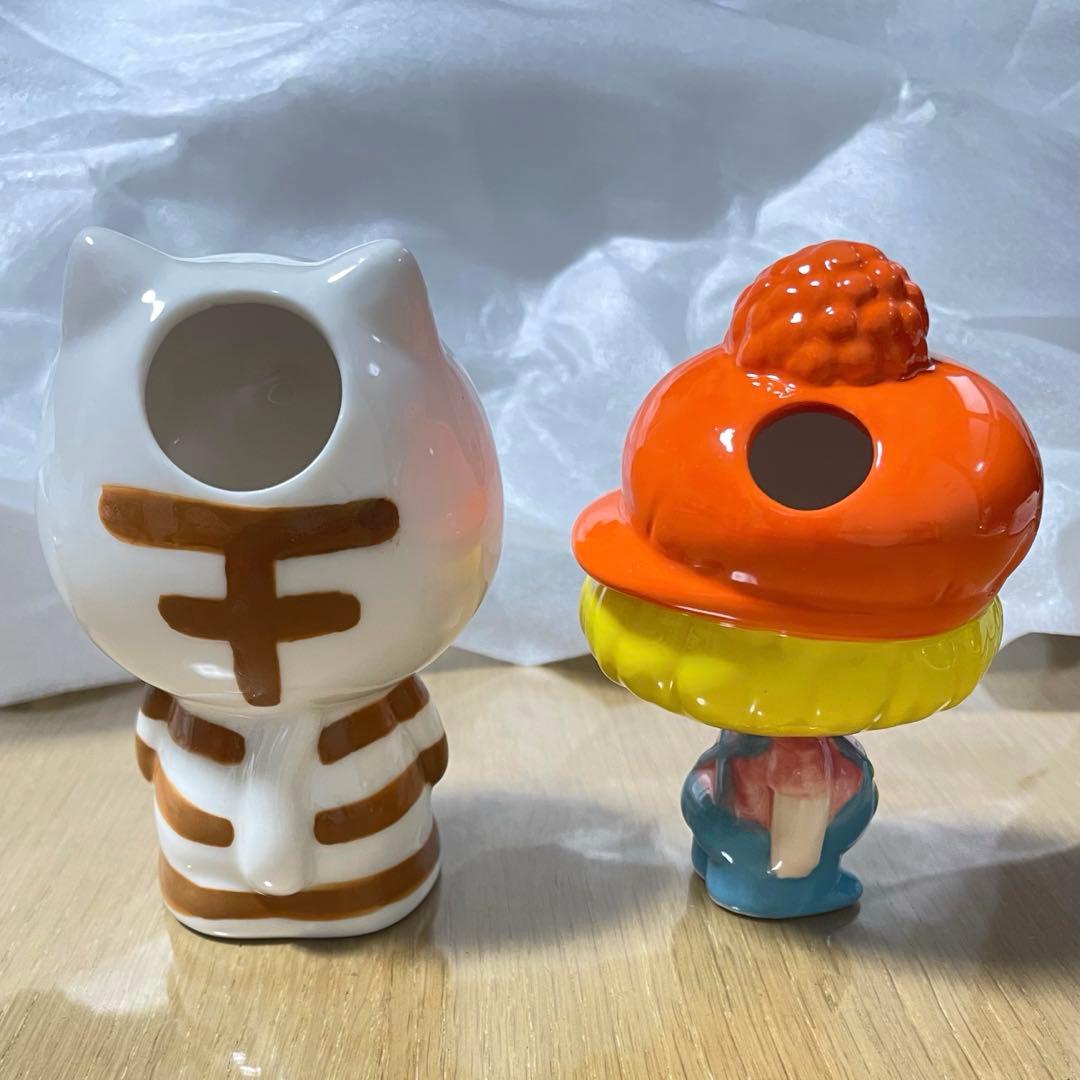 日曜まで限定値下げ〜23時頃まで　水森亜土　アドちゃん　一輪挿し　陶器　花瓶