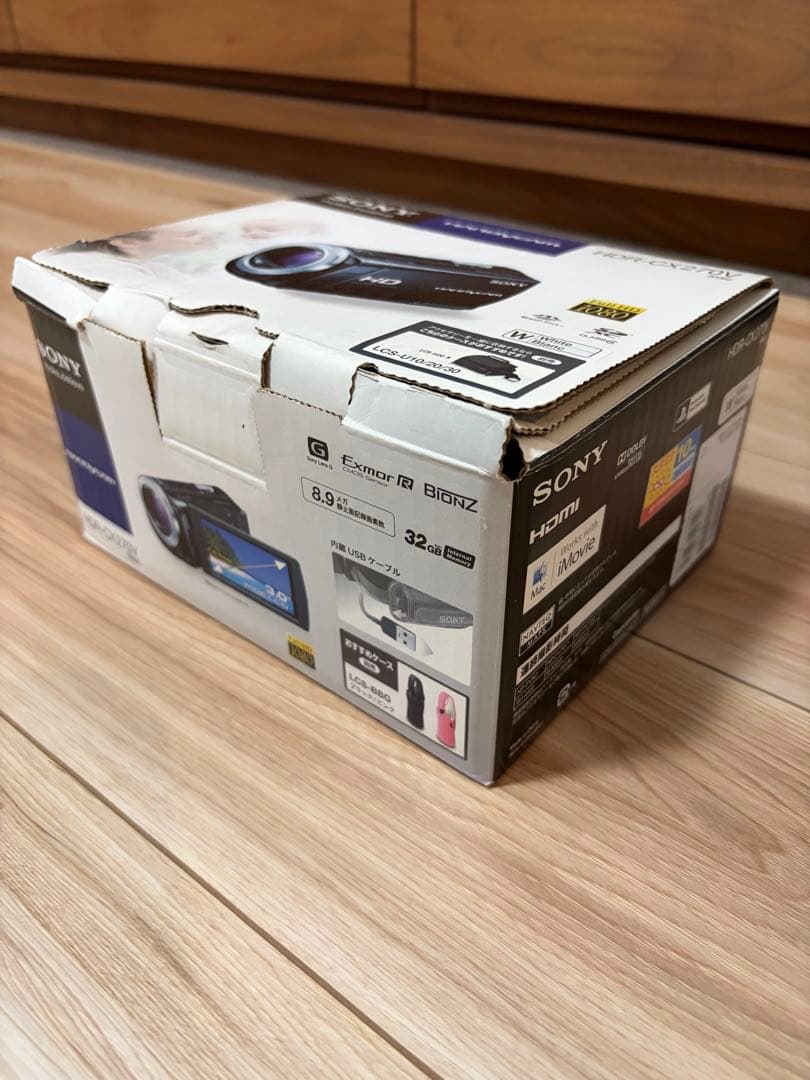 【美品】SONY HDR-CX270V ホワイト ビデオカメラ　ソニー