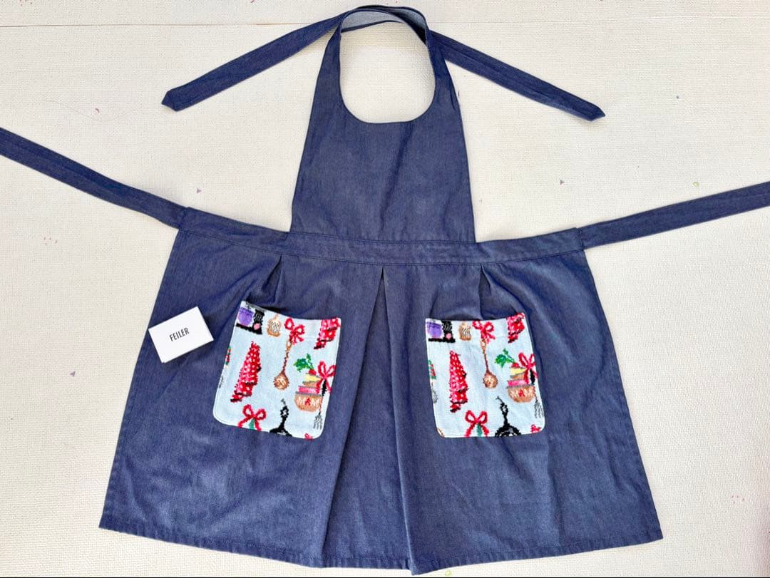 【超美品レア】FEILER フェイラー エプロン シュニール織
