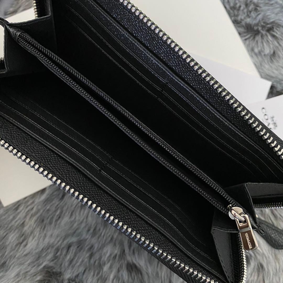 新品　正規品☆COACH コーチ　長財布　 ブラック　レザー 長財布