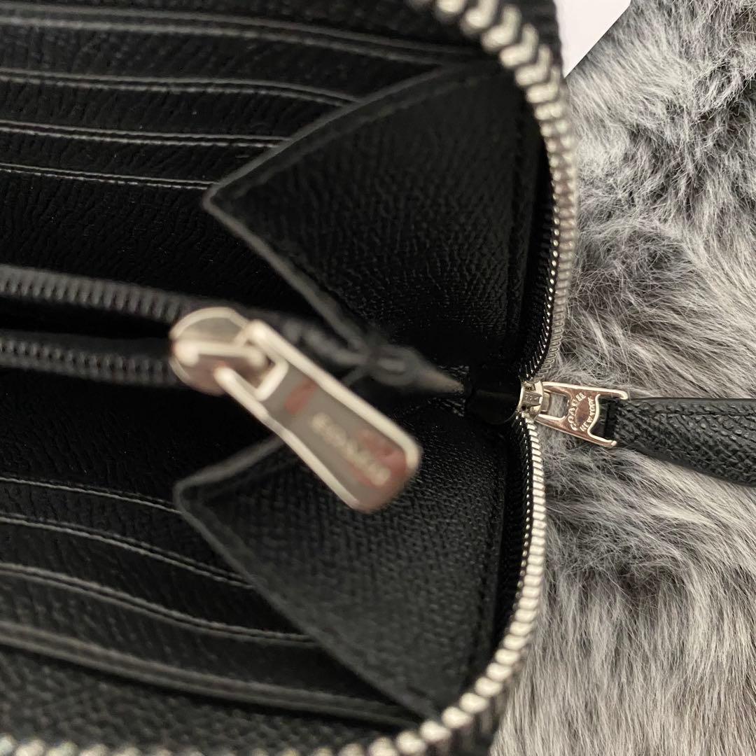 新品　正規品☆COACH コーチ　長財布　 ブラック　レザー 長財布