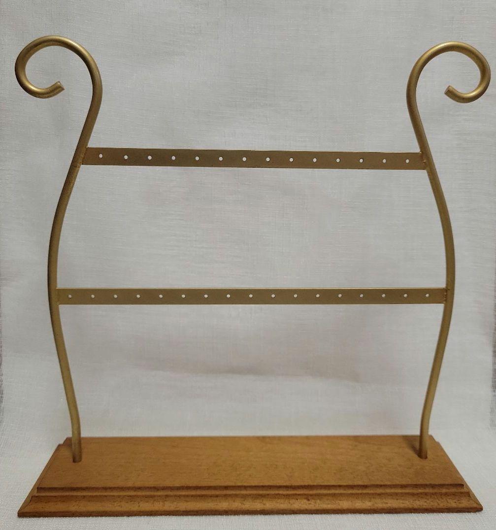 アンティーク風 マットゴールド ピアススタンド