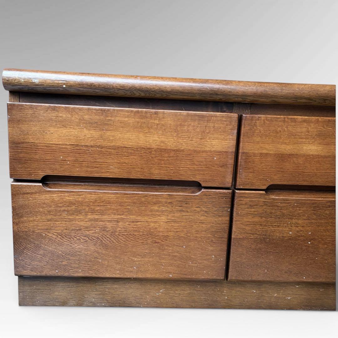 希少　カリモク チェスト 2段4杯　木製　モダン タンス テレビボード 国産家具