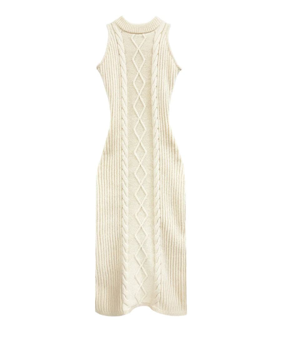 ロゼミューズ Cable knit o/p set