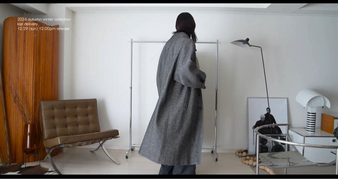 ジャケット・アウター WOOL BLEND BALMACAAN ANNIVERSARY COAT