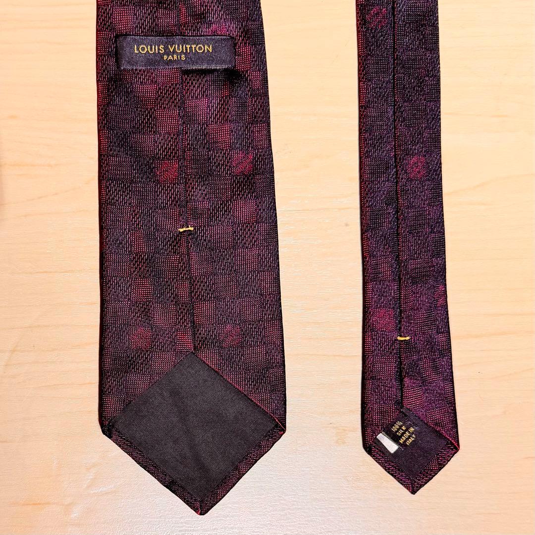 ルイ・ヴィトン ダミエ シルクネクタイ LOUIS VUITTON LV