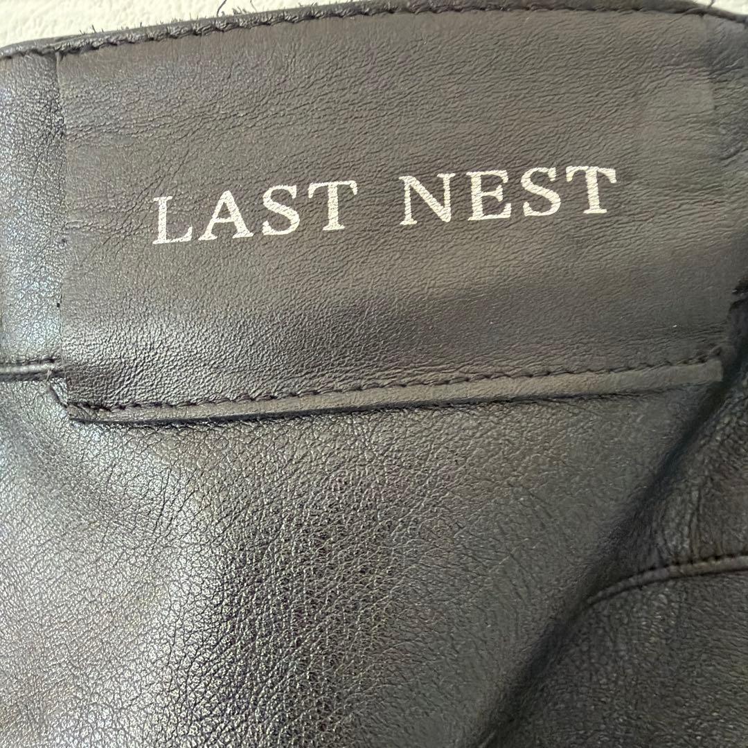 LAST NEST フレアパンツ レザーパンツ　BADHOP