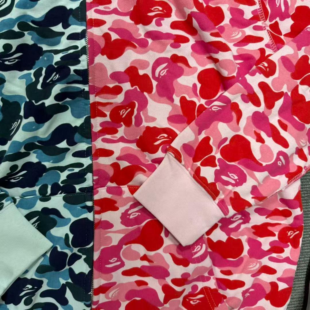 A Bathing Ape Bape シャークパーカー ピンク 迷彩 カモ