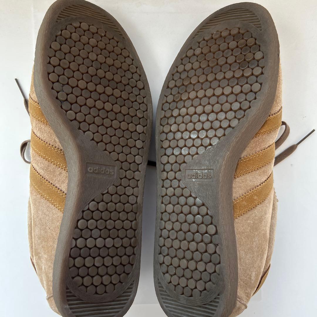 adidas タバコ　ベージュ スエードスニーカー