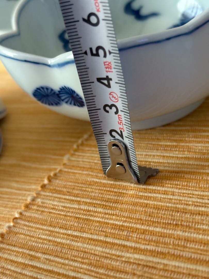 源右衛門　染付　小鉢　五個セット　 未使用　共木箱入り　栞付