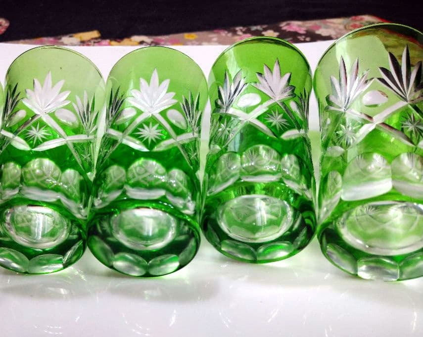 ♥オシャレな【豪華に８角切子グラス付】♥【２ステージ演出素敵な白長皿】ダブル4組