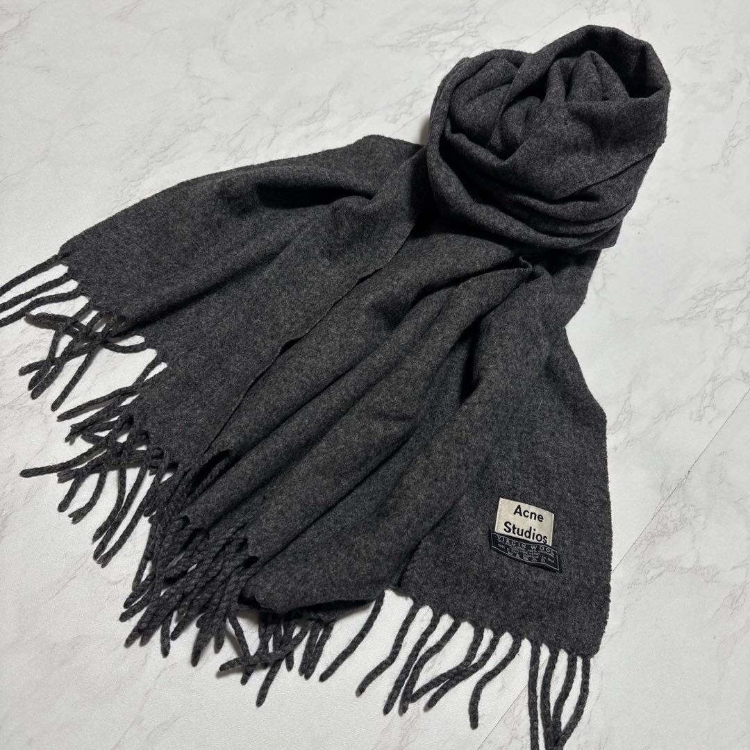 美品✨Acne Studios アクネストゥディオズ 旧タグ グレー 大判
