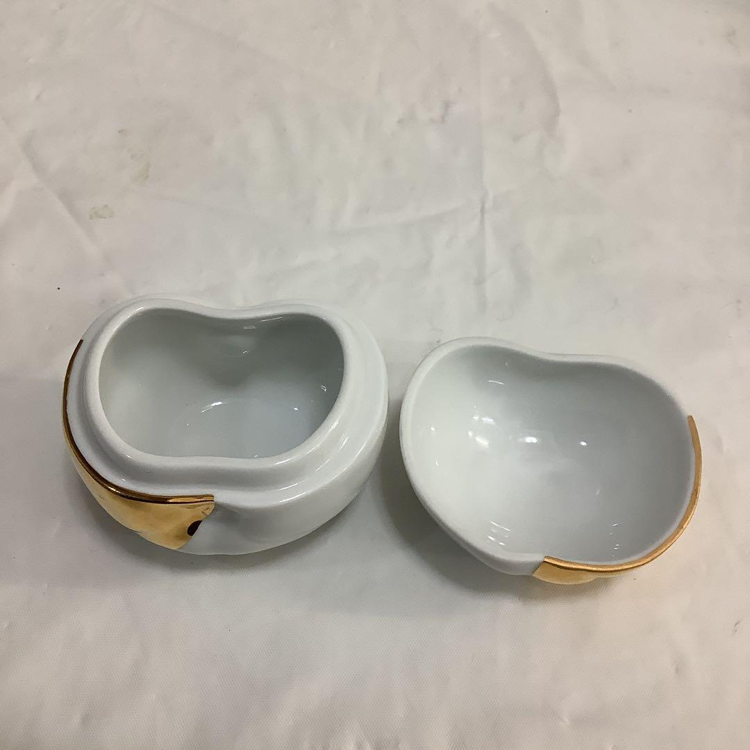 7885⑥マイセン　りんご型　小物入れ