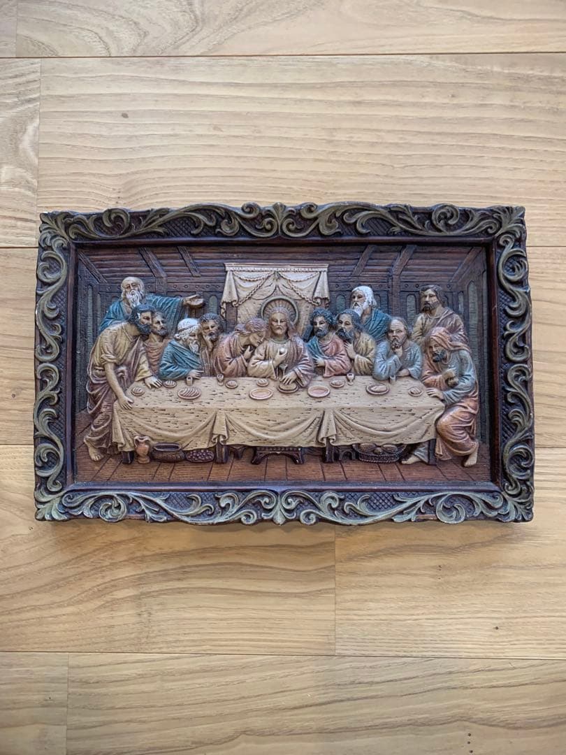 アンティーク　最後の晩餐 彫刻
