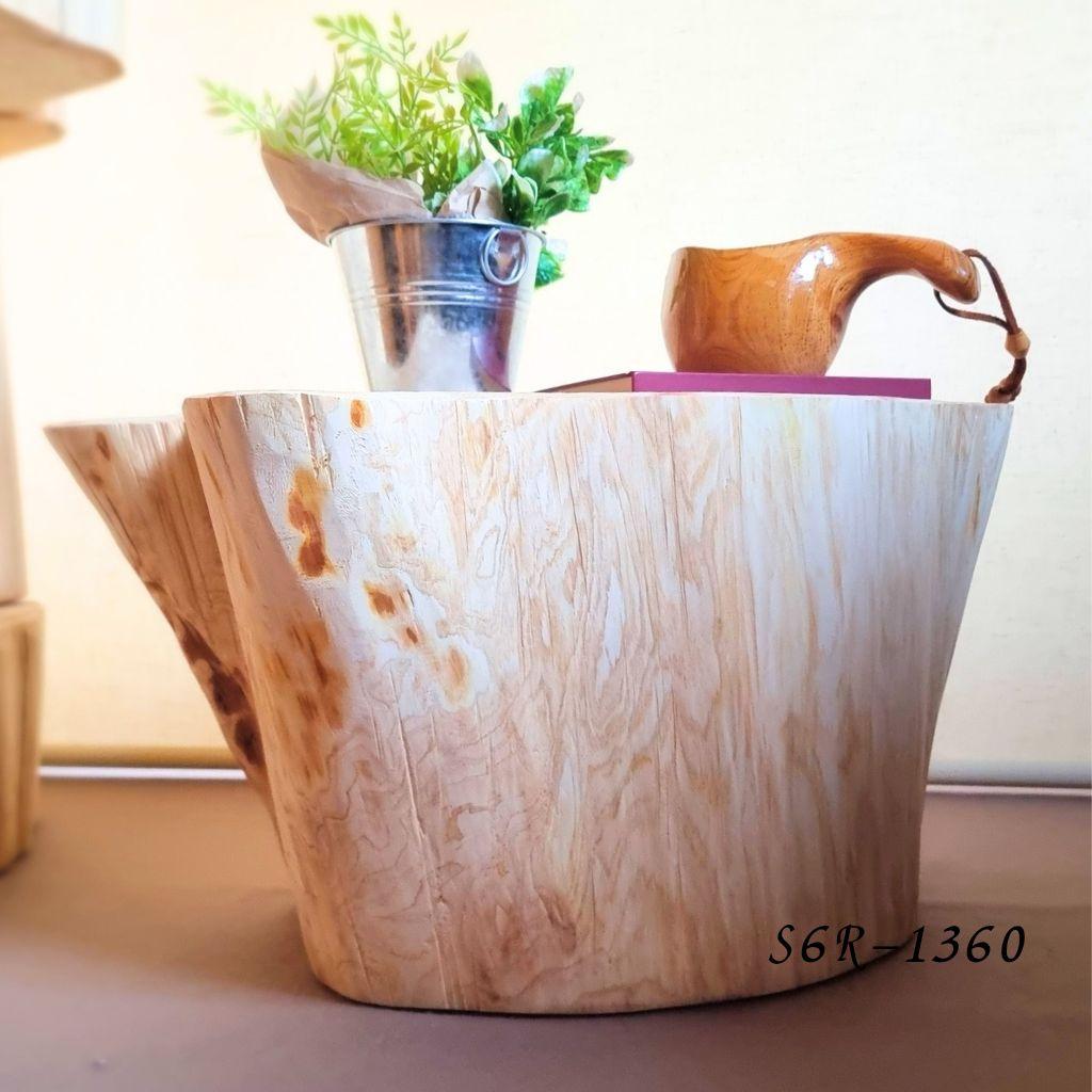 超特大サイズ 天然アロマ ひのきの切株テーブル 根元末広がり