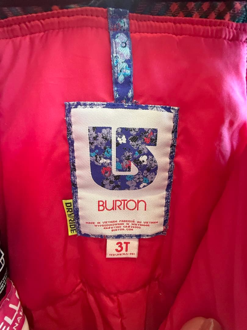 BURTON 子ども用　スキー　スノーボードウェア90-115cm