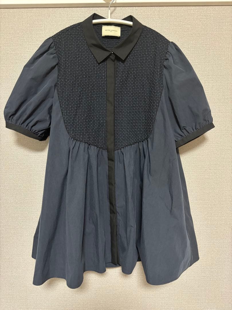 w*o様 【美品】ユナイテッドアローズ エンブロイダリーコンビ ショートスリーブ