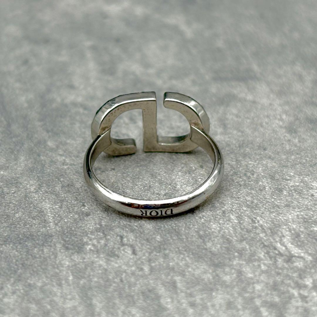 現行✨ 美品 DIOR Petit CD ビジュー×シルバーリング M 約11号