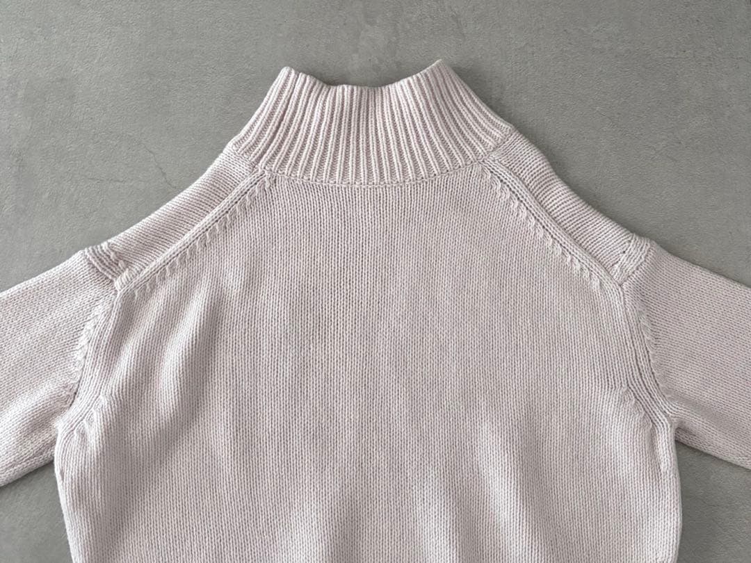 美品 GALERIE VIE ファインウール ハイネックプルオーバー 日本製