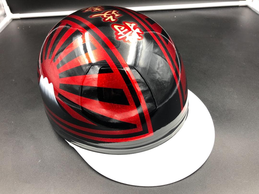 コルク半　カスタム　富士日章　三つボタン　黒赤　特攻　高級クリヤ送料無料