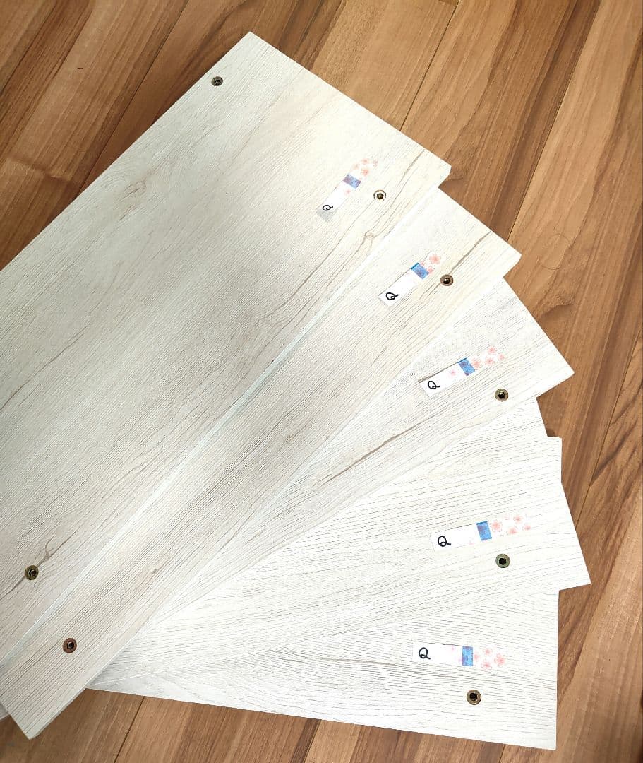 突っ張り壁面収納Nポルダ (幅60cm ホワイトウォッシュ)