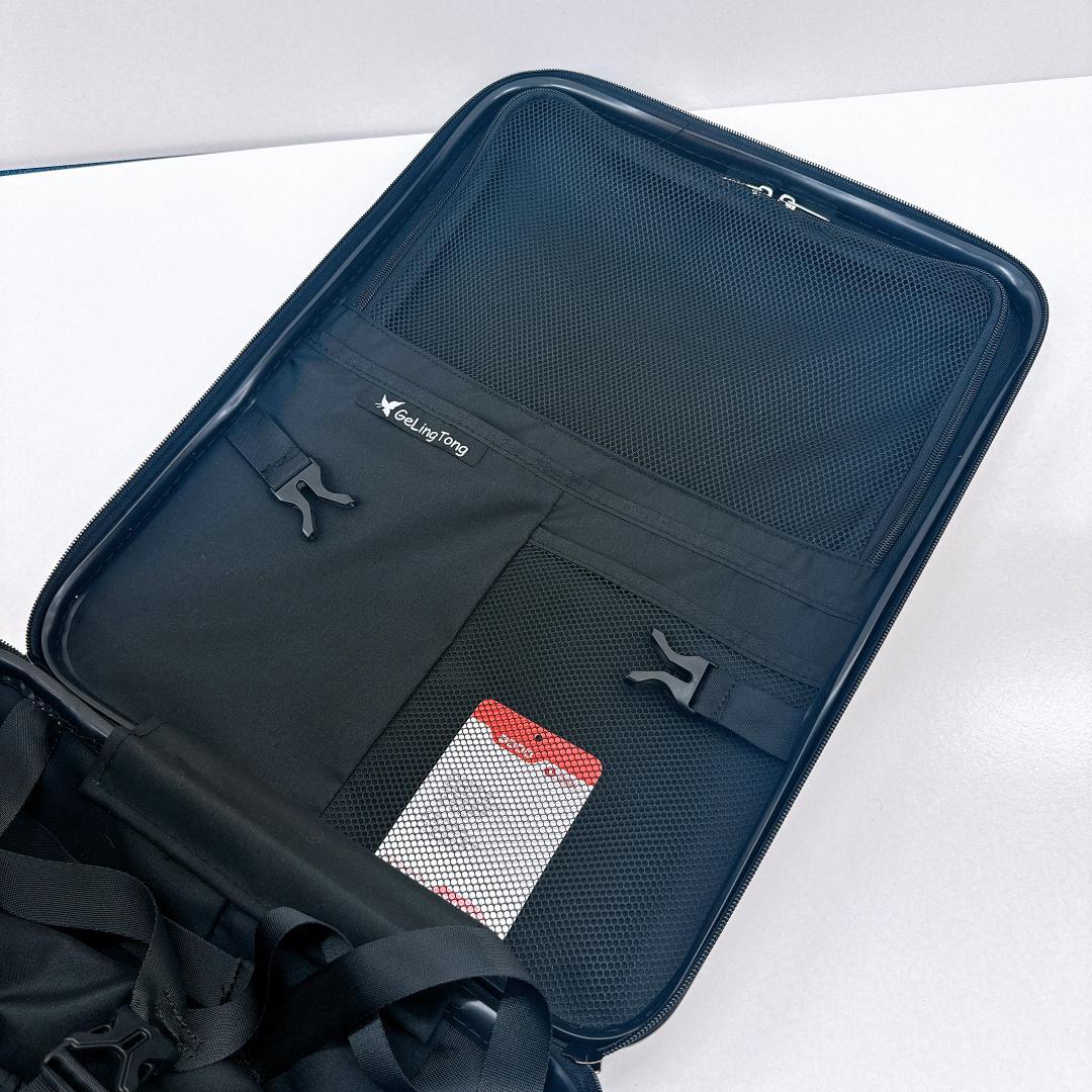 【美品】hopeholic 乗れるキャリーケース スーツケース 40L ホワイト