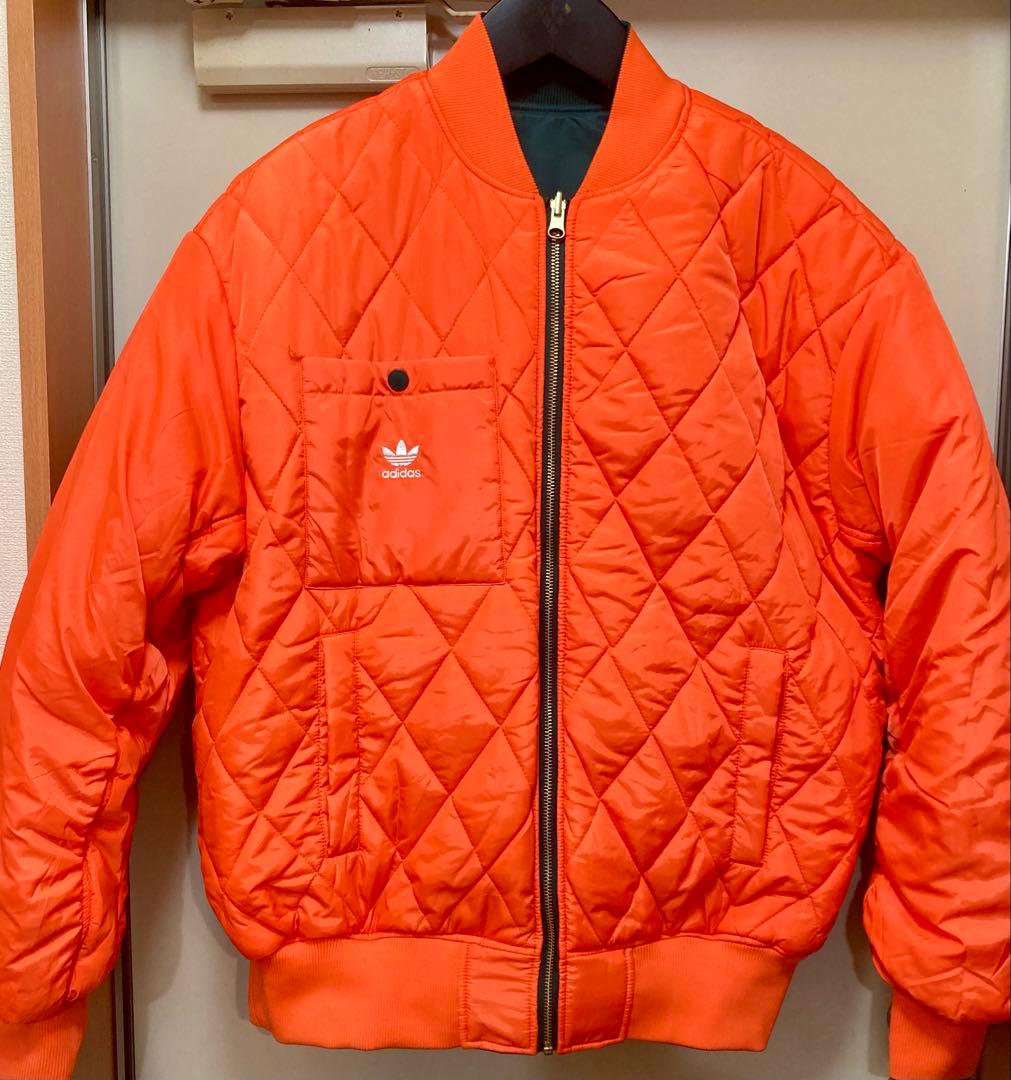 アディダス/アディレニウム MA-1 ボンバージャケット リバーシブル 深緑