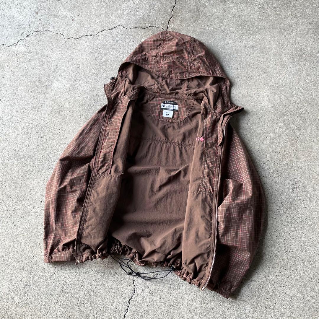 ジャケット・アウター 00s columbia check pattern shell jacket