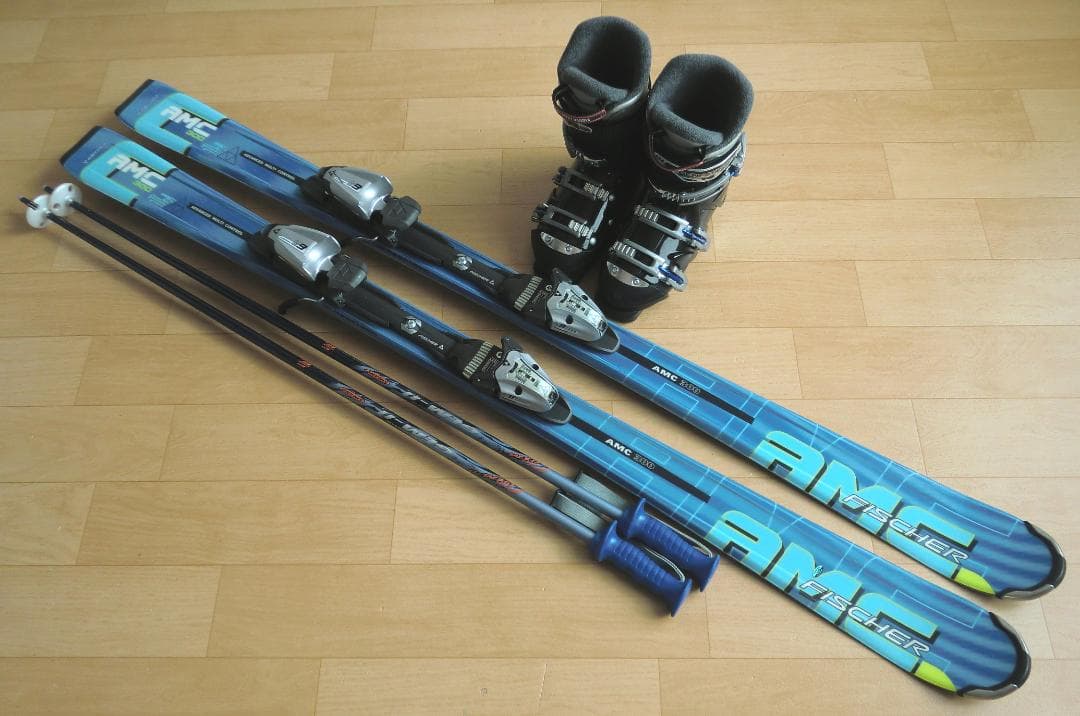 ■■送料無料■FISCHER■メンズスキーセット■板150靴25.5■メンテ付■