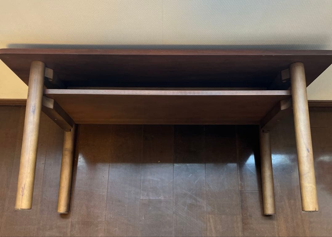 MUJI 無印良品 木製ローテーブル ウォールナット 廃盤品