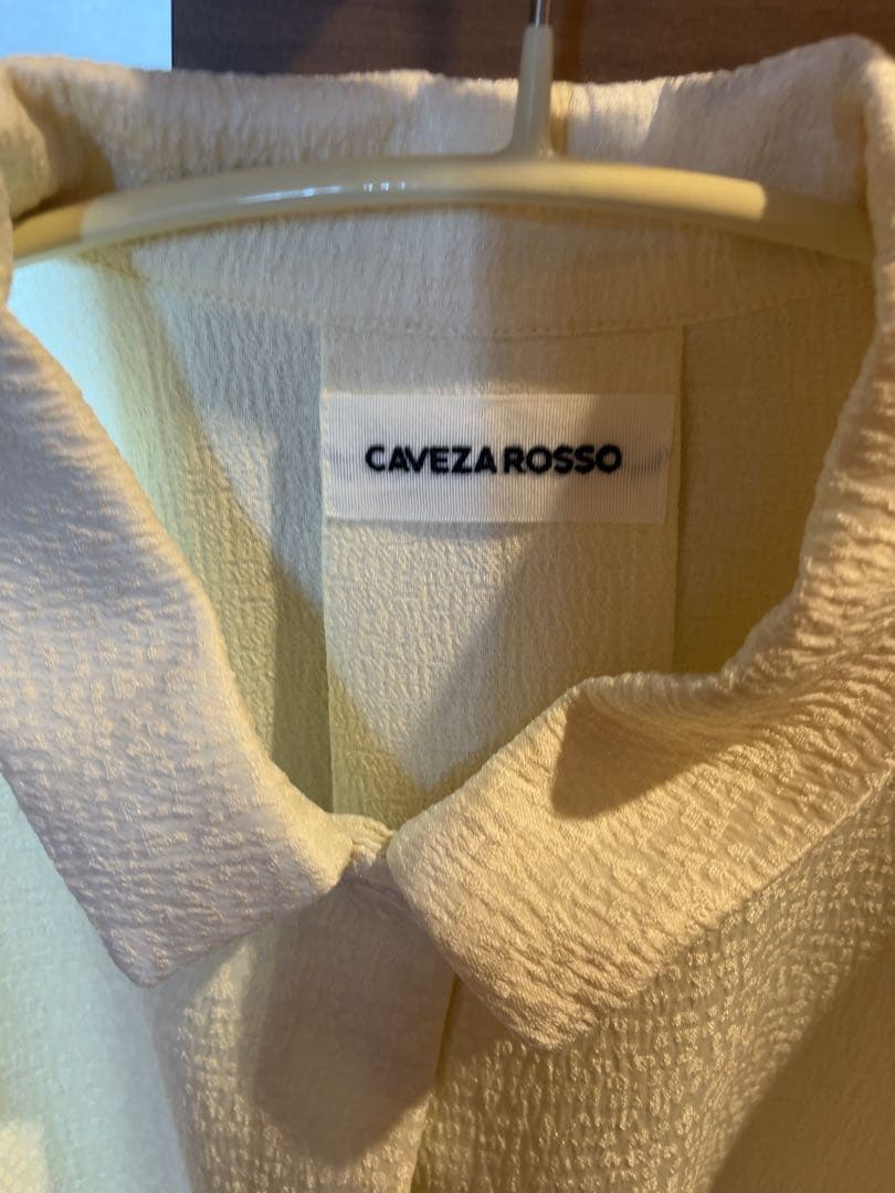 【ルナさん専用】[CAVEZAROSSO]タックスリーブジャカードブラウス