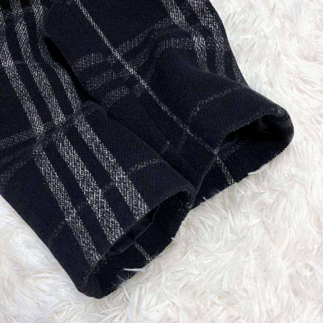 訳あり極美品 大きいサイズ バーバリーロンドン ダッフルコート ノバチェック