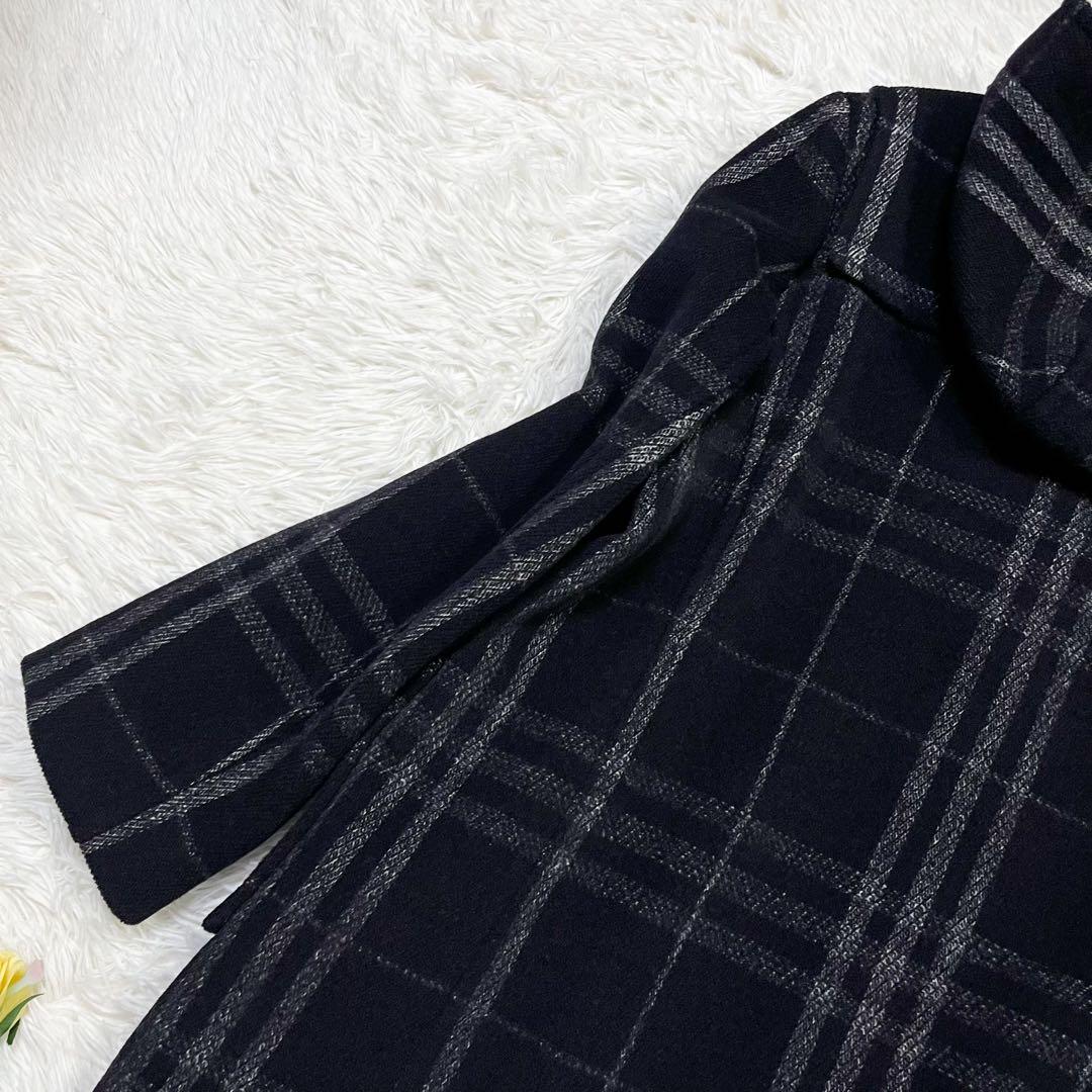 訳あり極美品 大きいサイズ バーバリーロンドン ダッフルコート ノバチェック