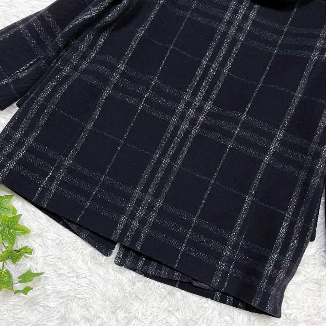 訳あり極美品 大きいサイズ バーバリーロンドン ダッフルコート ノバチェック