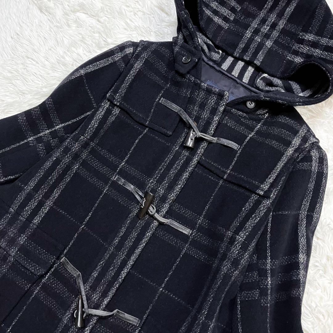 訳あり極美品 大きいサイズ バーバリーロンドン ダッフルコート ノバチェック