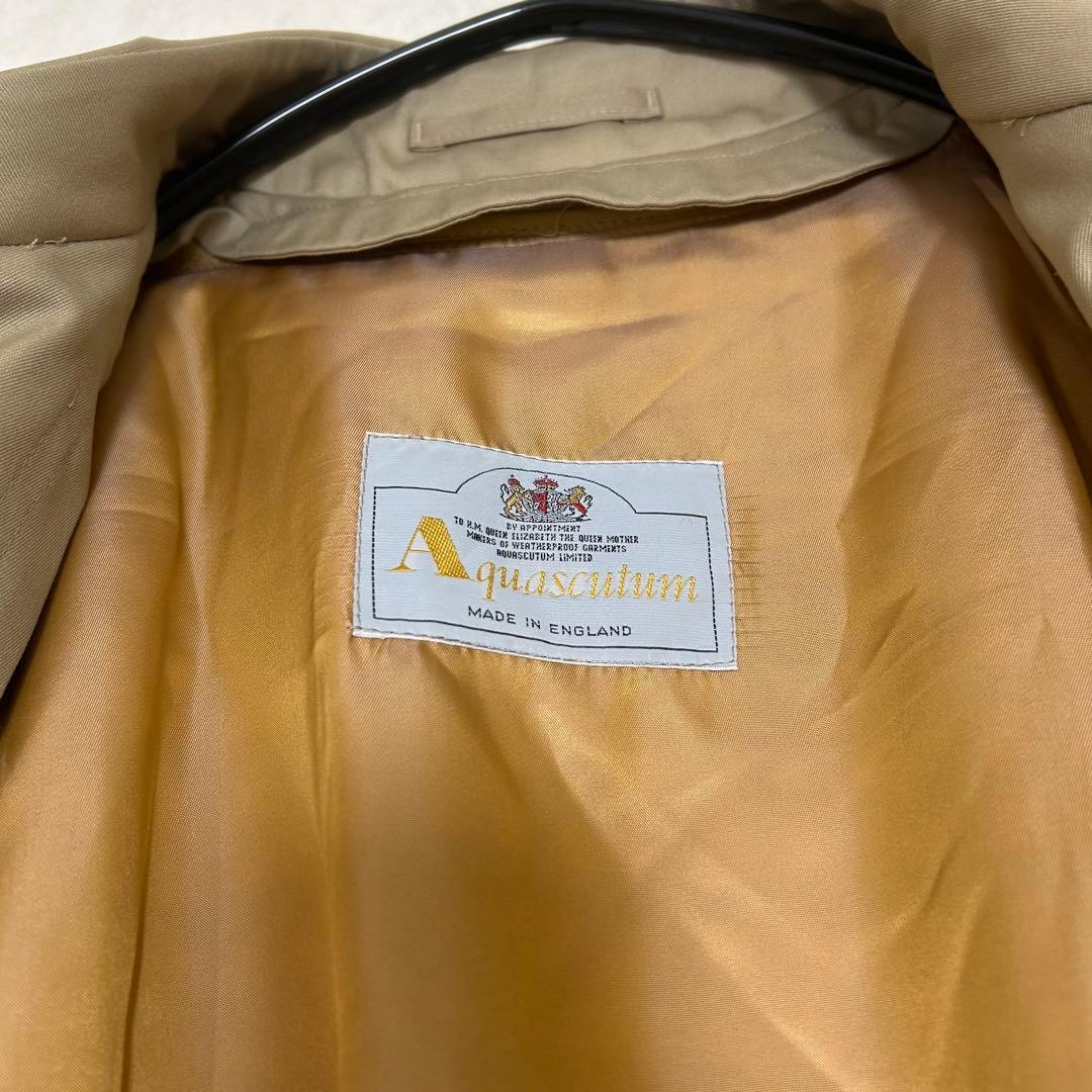美品✨アクアスキュータム aqua5 ライナー付き トレンチコート ベージュ L