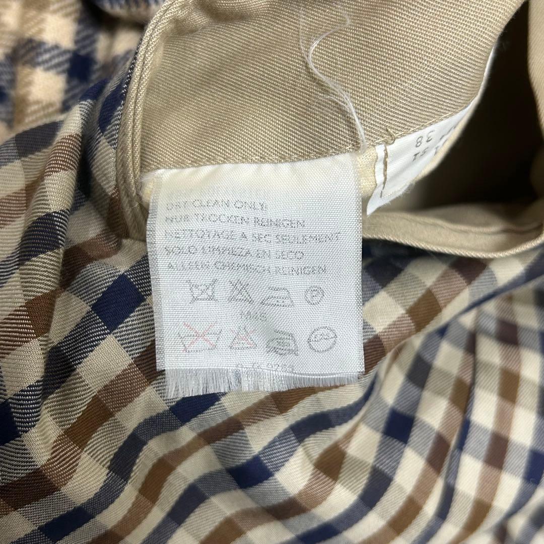 美品✨アクアスキュータム aqua5 ライナー付き トレンチコート ベージュ L