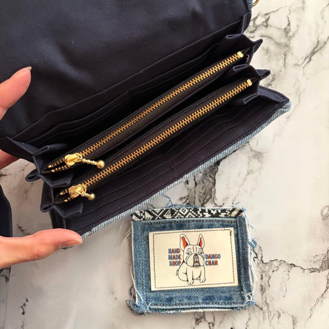デニム長財布 一点物