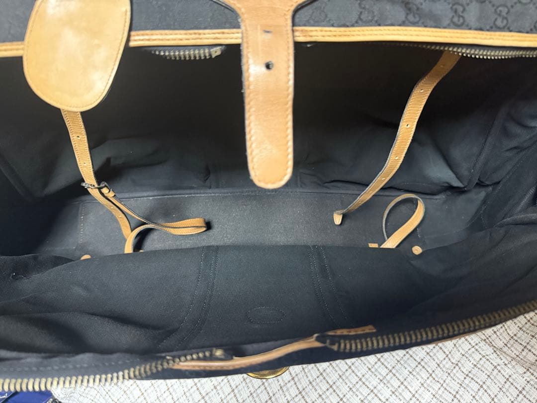 ヴィンテージ 80'S OLD GUCCI キャンバス レザー スーツケース